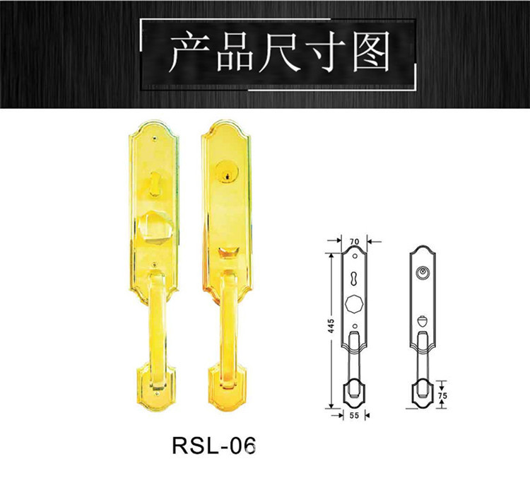 樂(lè)朗不銹鋼豪華大門鎖