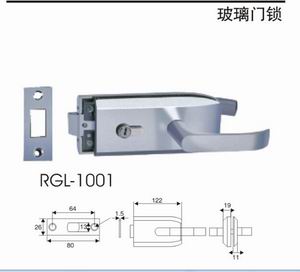 鋅合金玻璃門鎖