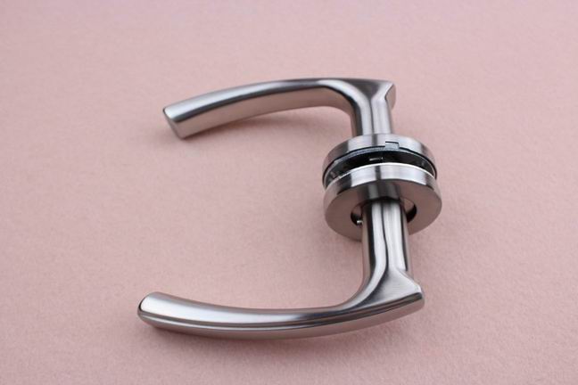 Hollow Tube Stainless Steel Lever Door Handles on roset