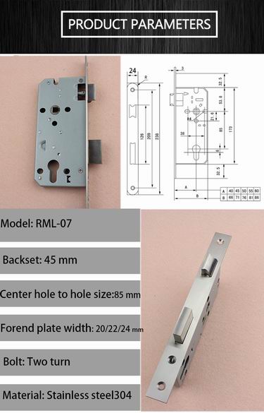 45/50/55/60/70mm Backset Mortise Door Lock Body,body lock