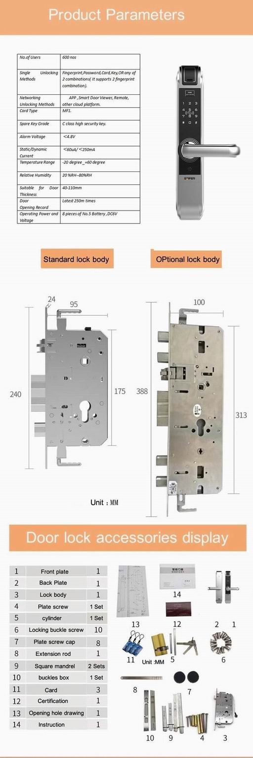 Bluetooth Fingerprint Lock